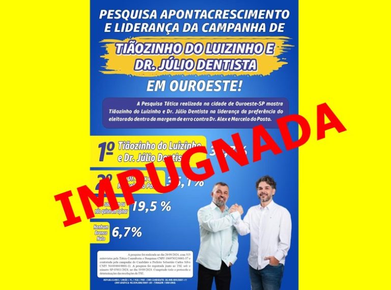 pesquisa impugnada ouro